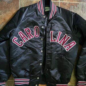 Black Varsity Bomber Jacket